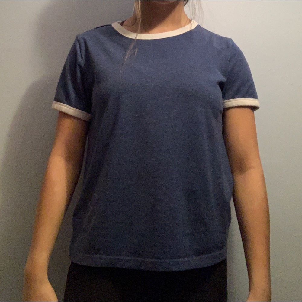 blue t-shirt
